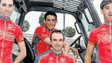 <b>LÍDERES. </b>Santi Pérez, Óscar Sevilla, Ángel Vicioso y Paco Mancebo.