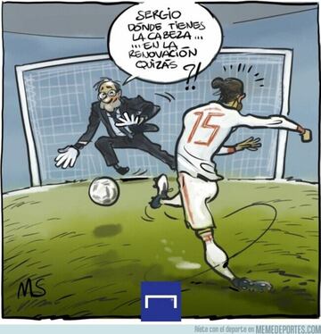 Sergio Ramos, protagonista de los memes de la jornada de selecciones