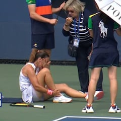 Párrizas se retira entre lágrimas tras una torcedura de tobillo