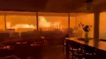 De lo más impactantes del incendio de Los Ángeles: graba desde dentro cómo el fuego rodea su casa