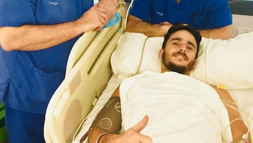 Juankar, jugador del M&aacute;laga, operado con &eacute;xito.