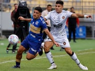 Futbol, Everton vs Deportes Limache
Sexta fecha, campeonato nacional
El jugador de Everton Julian Alfaro, izquierda,,disputa el balon con Marcelo flores de Limache durante el partido de primera division realizado en el Estadio Sausalito de Viña del Mar, Chile.
07/03/2026
Martin Thomas/Photosport
Football, Everton vs Deportes Limache
Sixth turn National Championship 2026.
Everton’s player Julian Alfaro, left, vies for the ball against Marcelo flores of Limache during the first division match held at the Sausalito stadium in Vina Del Mar Chile.
07/03/2026
Martin Thomas/Photosport
