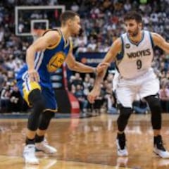 Curry y los Warriors sobreviven a un gran Ricky Rubio (20+11)