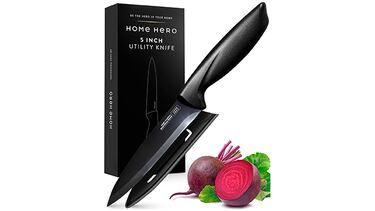 El cuchillo de cocina profesional para cortar carnes y vegetales