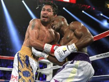 Combate entre Manny Pacquiao y Timothy Bradley Jr. en las Vegas por el título de peso welter de la Organización Mundial de Boxeo.