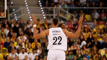 Edy Tavares durante el Dreamland Gran Canaria-Real Madrid de las semifinales de la Copa del Rey de baloncesto.
