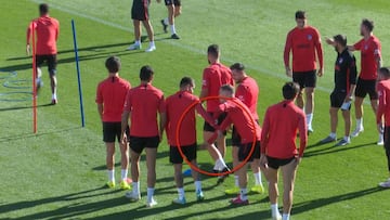 La broma de refuerzo del 'Atleti' que sorprendió en la práctica