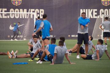 Así fue el entrenamiento de Boca en Barcelona