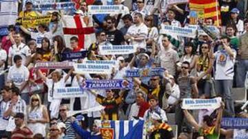 <b>APOYO MASIVO. </b>El Zaragoza jugará el sábado en Valencia totalmente arropado por sus seguidores.