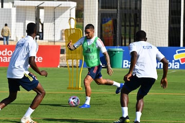 Los jugadores de la Liga BetPlay tuvieron su último entrenamiento con la Selección Colombia en la Sede Deportiva de la FCF en Barranquilla.