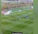 El golazo de antología de Ceballos en el entrenamiento del Arsenal