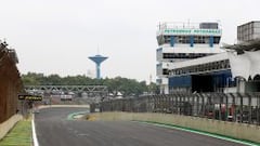 Recta principal del circuito de Interlagos en Sao Paulo.