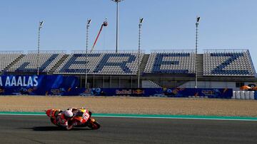 Marc Márquez rodando en Jerez.