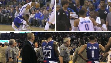 Un nuevo episodio entre Westbrook y Beverley acabó con la policía en la pista