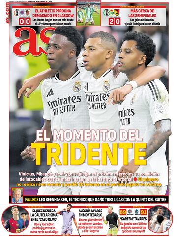 Las portadas de AS de abril