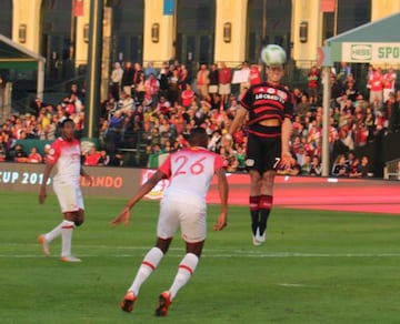 Chicharito, en la Florida Cup ante Santa Fe.