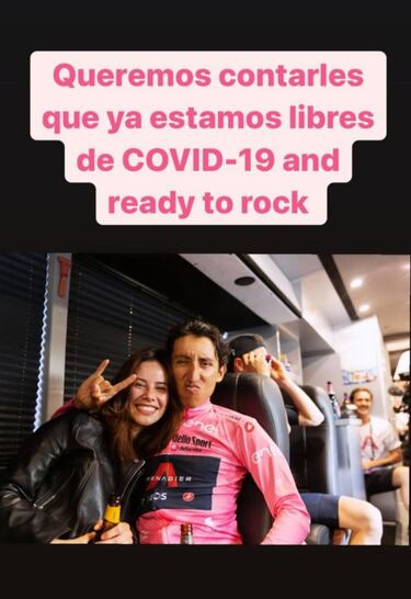 Egan Bernal supera el covid-19