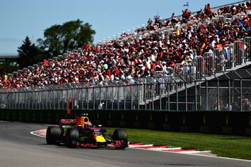 Max Verstappen en la calificación del GP de Canadá. 