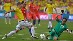 Las 2 tapadas de Bravo que le dieron un punto a la Selección