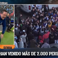 Las redes de El Chiringuito hablan de "retrato histórico": vean a Soria con sus 3.000 convocados contra el Madrid