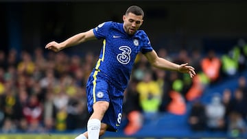 Mateo Kovacic, jugador del Chelsea, durante un partido de Premier League ante el Norwich City.