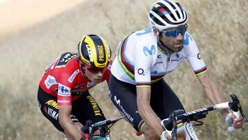 Alejandro Valverde, durante la carrera.
