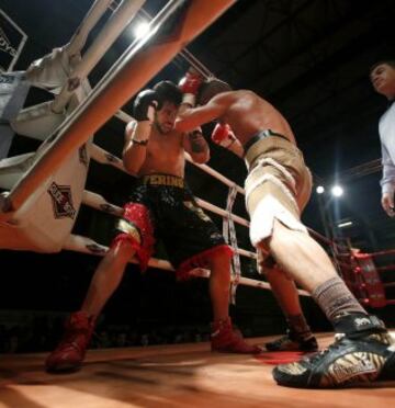 Combate Ferino V-Renald Garrido de peso welter. 