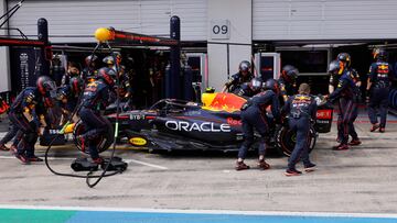 Red Bull, el equipo más rápido en 'boxes'.