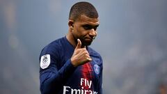 Kylian Mbapp&eacute;, en un partido con el PSG.