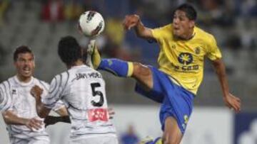 <b>GENIAL. </b>Quiroga jugó ayer un gran partido, aderezado además con un gol.