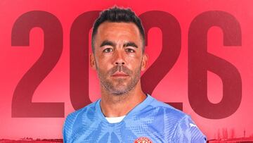 Anuncio del Girona CF de la renovación de Juan Carlos.