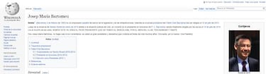 En Wikipedia llaman Nobita a Bartomeu y piden su dimisi¨®n