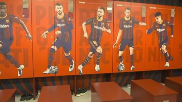 El Camp Nou se viste de gala para el Clásico: así luce el nuevo vestuario