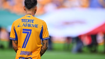 Angel Correa of Tigres during the 2nd round match between Tigres UANL and FC Juarez as part of the Liga BBVA MX, Torneo Apertura 2025 at Universitario Stadium, on July 19, 2025 in Monterre, Nuevo Leon, Mexico.