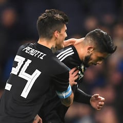 Resumen y goles del amistoso Argentina 2 - Italia 0