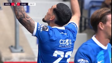 Daniel Muñoz se reporta con un golazo de cabeza