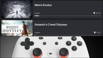 Ya disponible el sistema de logros en Google Stadia; nuevas ofertas