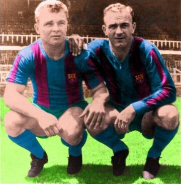 Alfredo Di Stéfano con Kubala. 