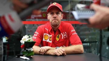 Sebastian Vettel en Brasil 2019.