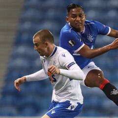 Alfredo Morelos es duda del Rangers para el fin de semana