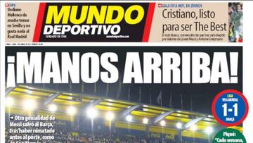 La prensa catalana insinúa un atraco: “¡Manos arriba”!