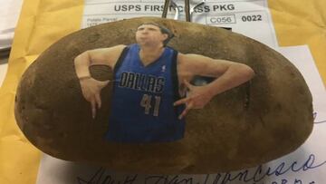 La patata personalizada de Dirk Nowitzki.