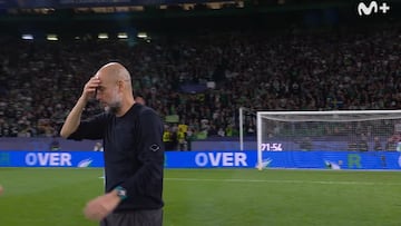 Te meten cuatro, te pintan la cara y según pita el árbitro haces esto: honor para Guardiola