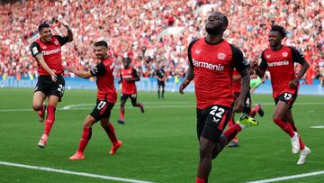 Se está convirtiendo en su seña de identidad: el gol en el 93′ que le dio la victoria al Leverkusen de Xabi Alonso