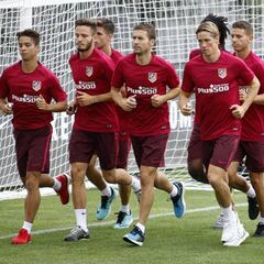 El Atlético 2016-17 arrancó ya
con Diogo Jota, Borré y Filipe
