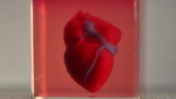 Consiguen imprimir en 3D el primer corazón real con tejido humano