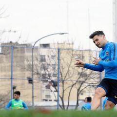 Zárate ya entrenó a la par: “No me gusta estar afuera”