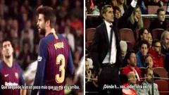 Las quejas de Ernesto Valverde sobre la decisi&oacute;n de Gerard Piqu&eacute;, del Barcelona.