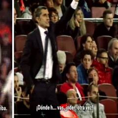 La acalorada discusión entre Valverde y Piqué ante el Betis