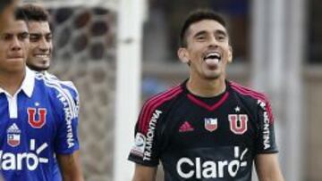 Miguel Jim&eacute;nez jug&oacute; un partido en Universidad de Chile. Fue una de las figuras ante San Marcos de Arica en el 1-0 de los azules en el Carlos Dittborn.